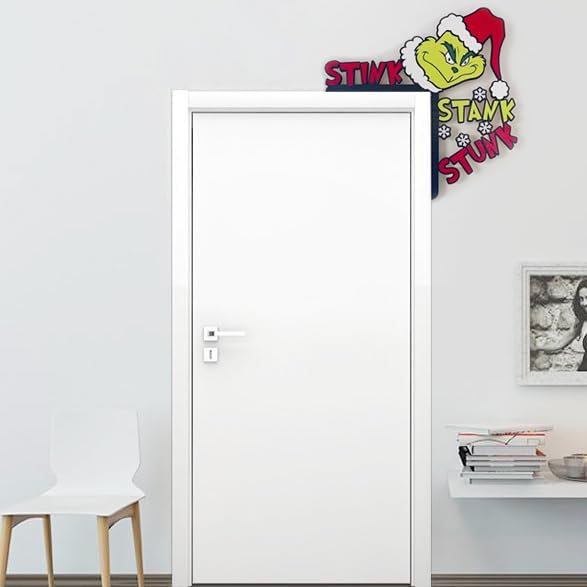 Funny Christmas Wood Door Sitter Decoration for Mirror, Cabinet, Chair, or Drawer (Right) - Image 4