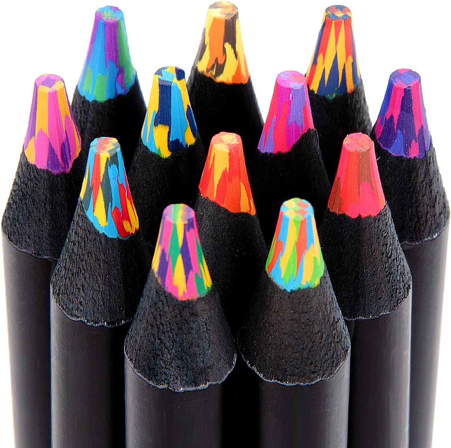 12 Rainbow Colored Pencils, Kids Art Supplies and Stocking Stuffer Gifts for Ages 5–12