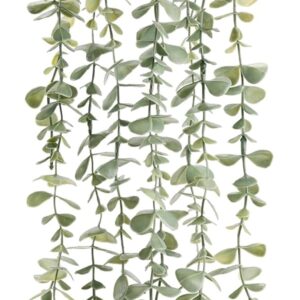 1-Piece Faux Hanging Eucalyptus Plant for Indoor Boho or Farmhouse Decor