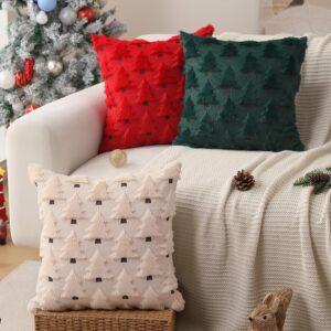 Christmas Pillow Covers 18x18 inch Set of 2 Xmas Decorations