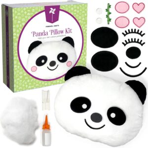 Beginner Kids Sewing Kit, DIY Panda Pillow Plush Toy, Ages 8–12