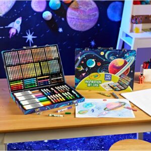 140-Piece Kids Art Case with Crayons, Markers, and Pencils for Ages 5–7