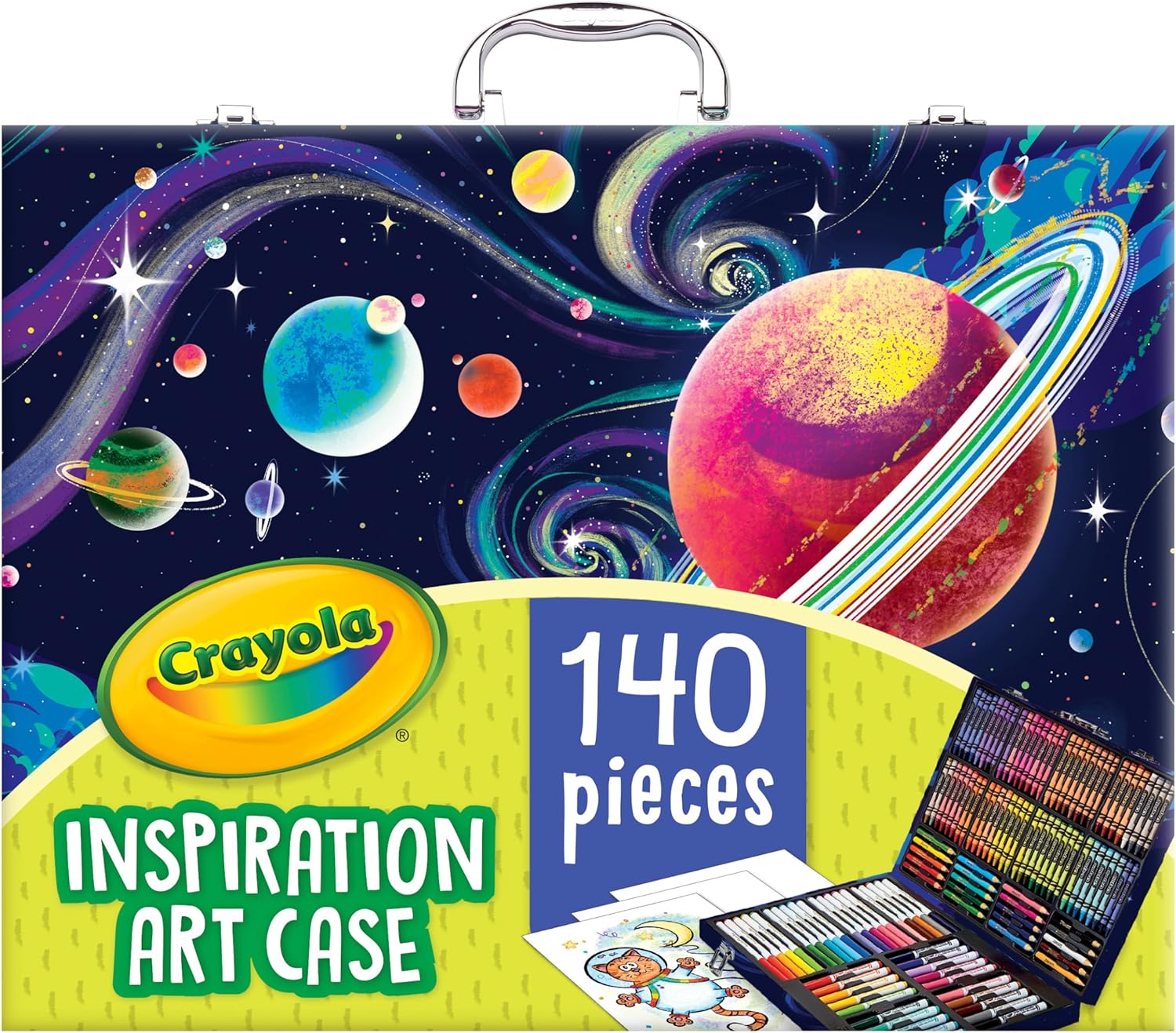 140-Piece Kids Art Case with Crayons, Markers, and Pencils for Ages 5–7 - Image 4